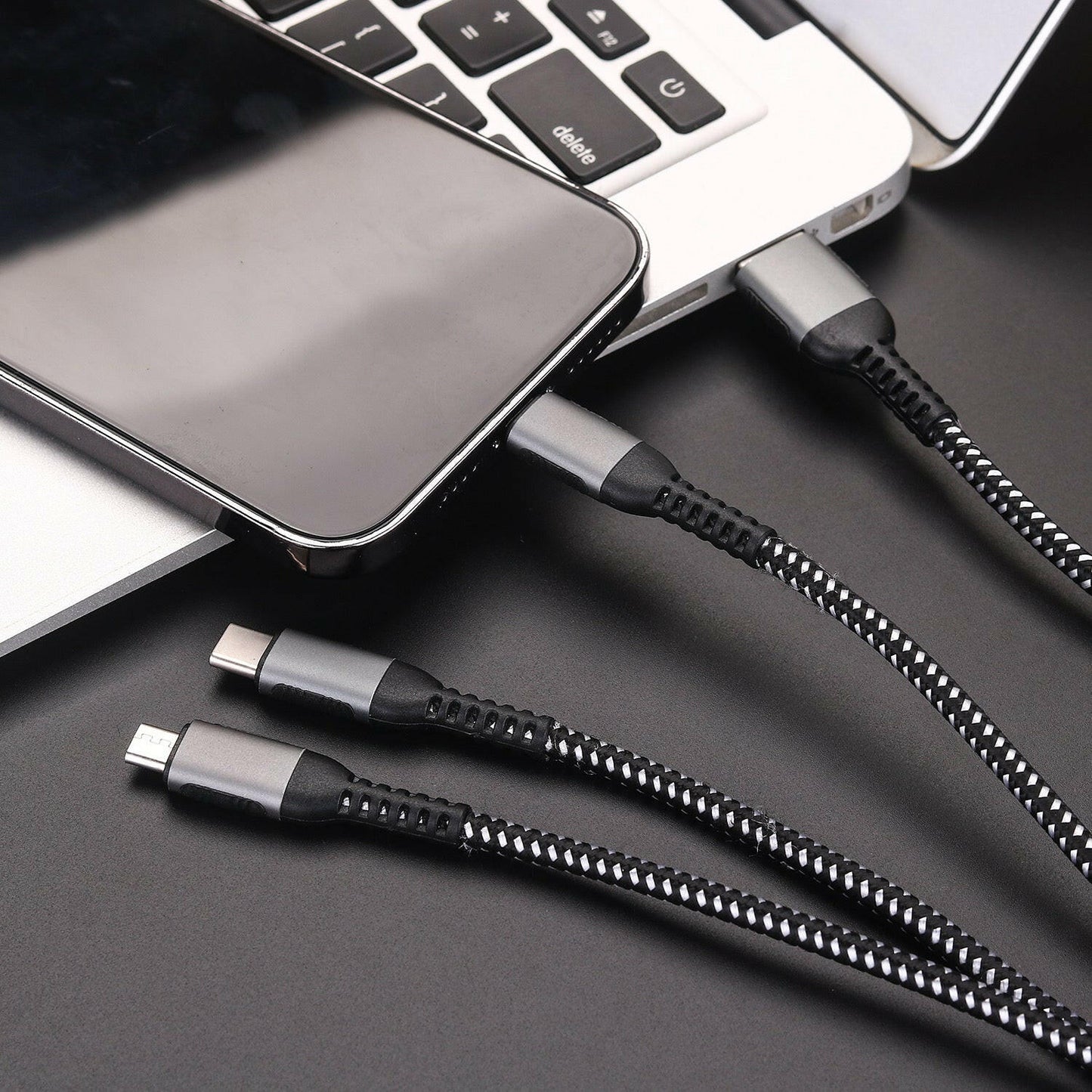 3-IN-1 Multi-Head USB Charging Cable