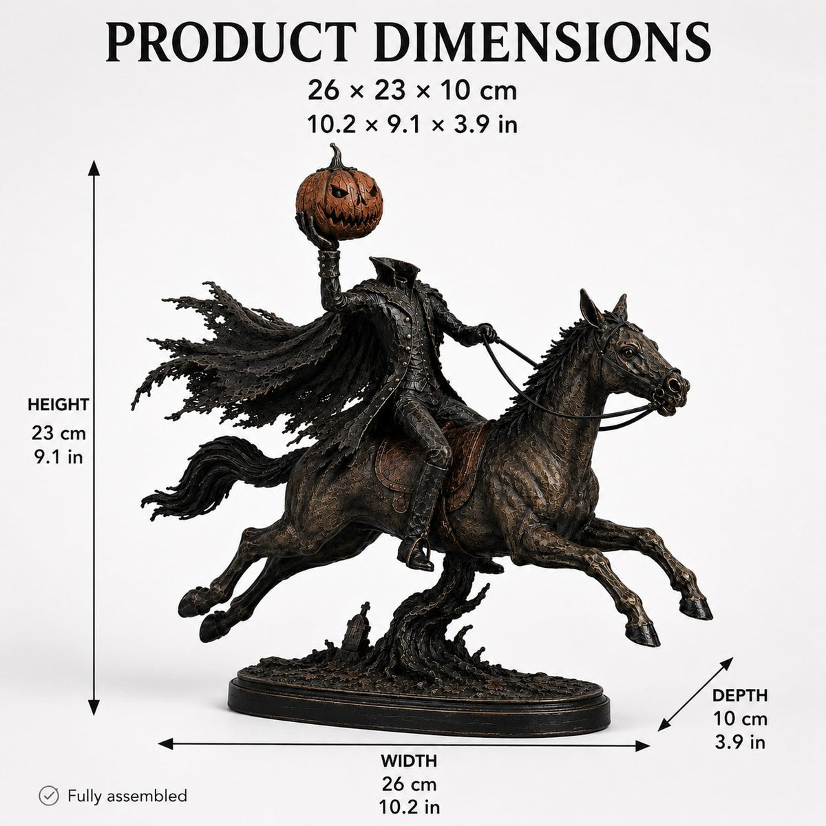 Turbo Cables – Headless Horseman Halloween Statue