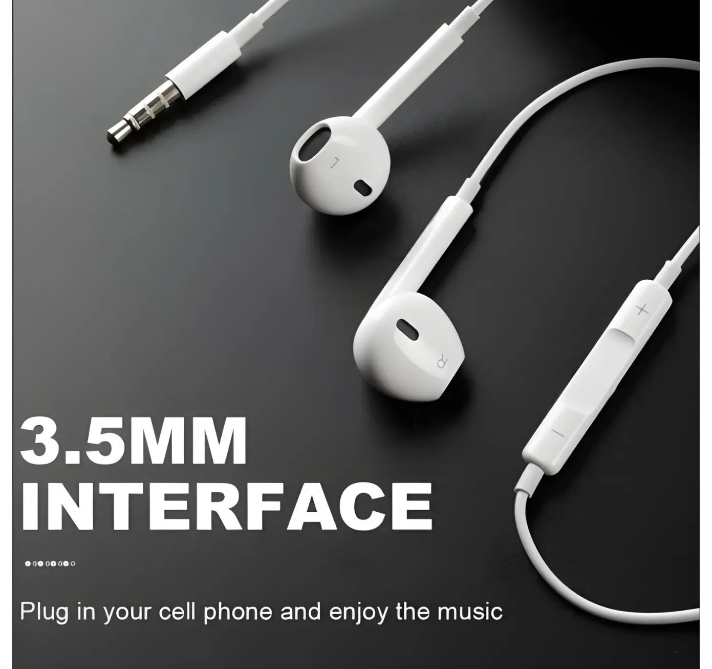Wired EarPods With Mic (3.5MM Headphone Plug) Turbo Cables