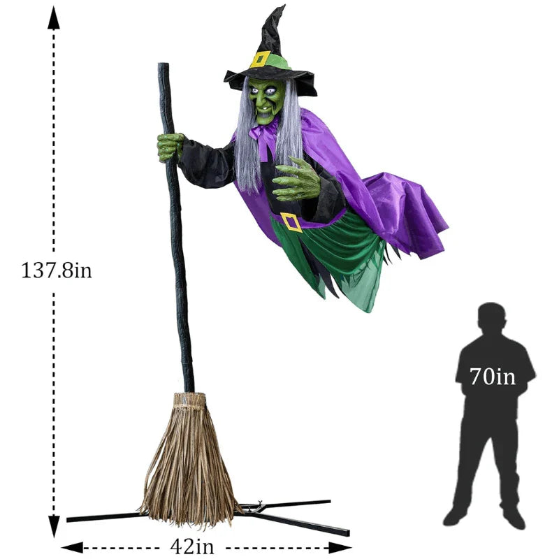 Turbo Cables – Flying Broom Halloween Decor