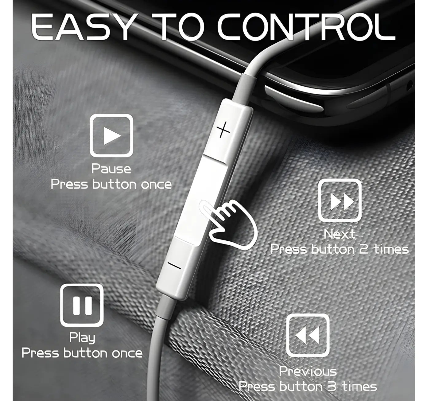 Wired EarPods With Mic (Lightning) Turbo Cables