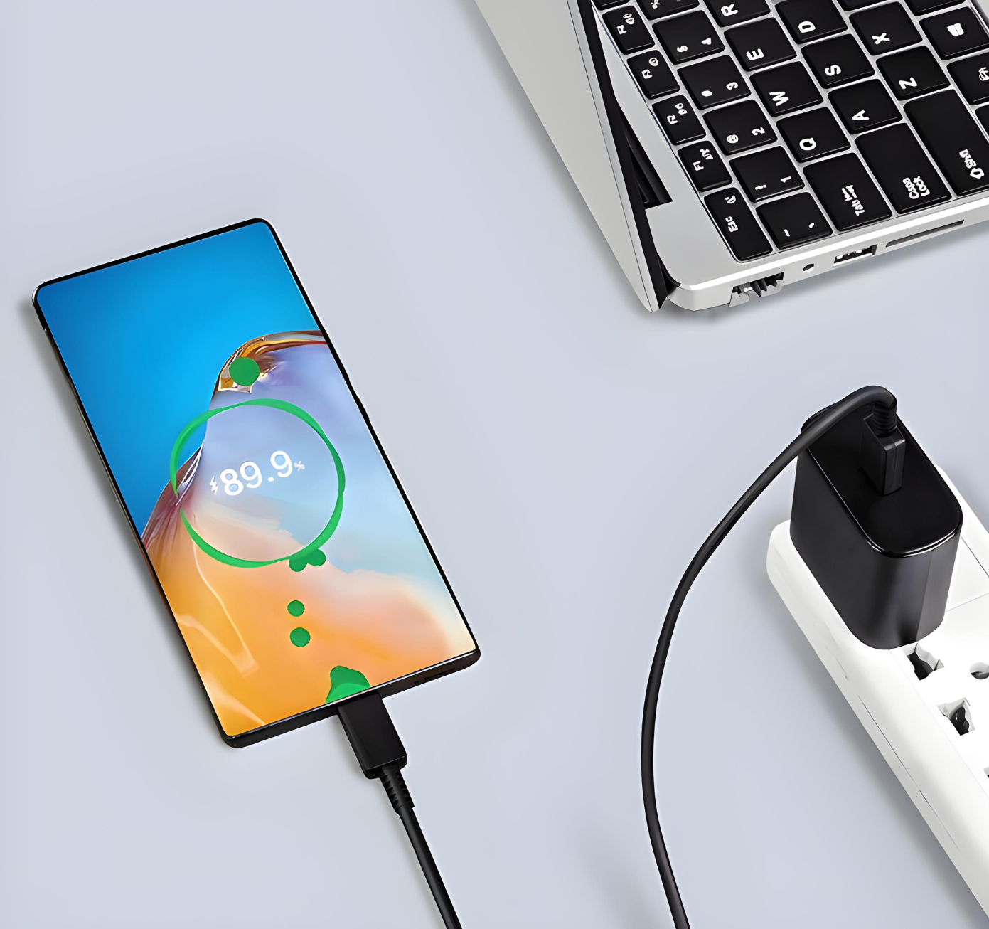 Compact Power Adaptor USB C - 45w Fast Charging (240v)