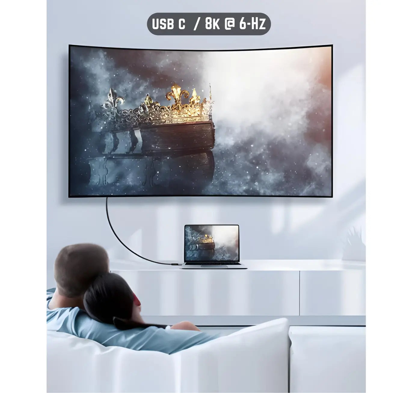 USB-C to USB-C Thunderbolt 4 240W Cable (1 Mtr) Turbo Cables