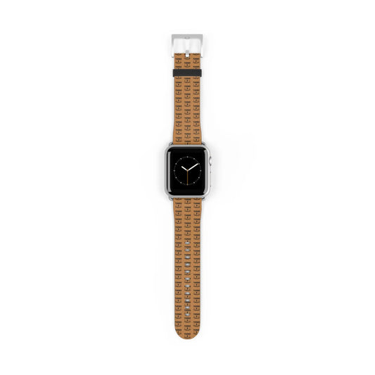 Stylish Apple Watch Band - Trendy Brown Design Printify