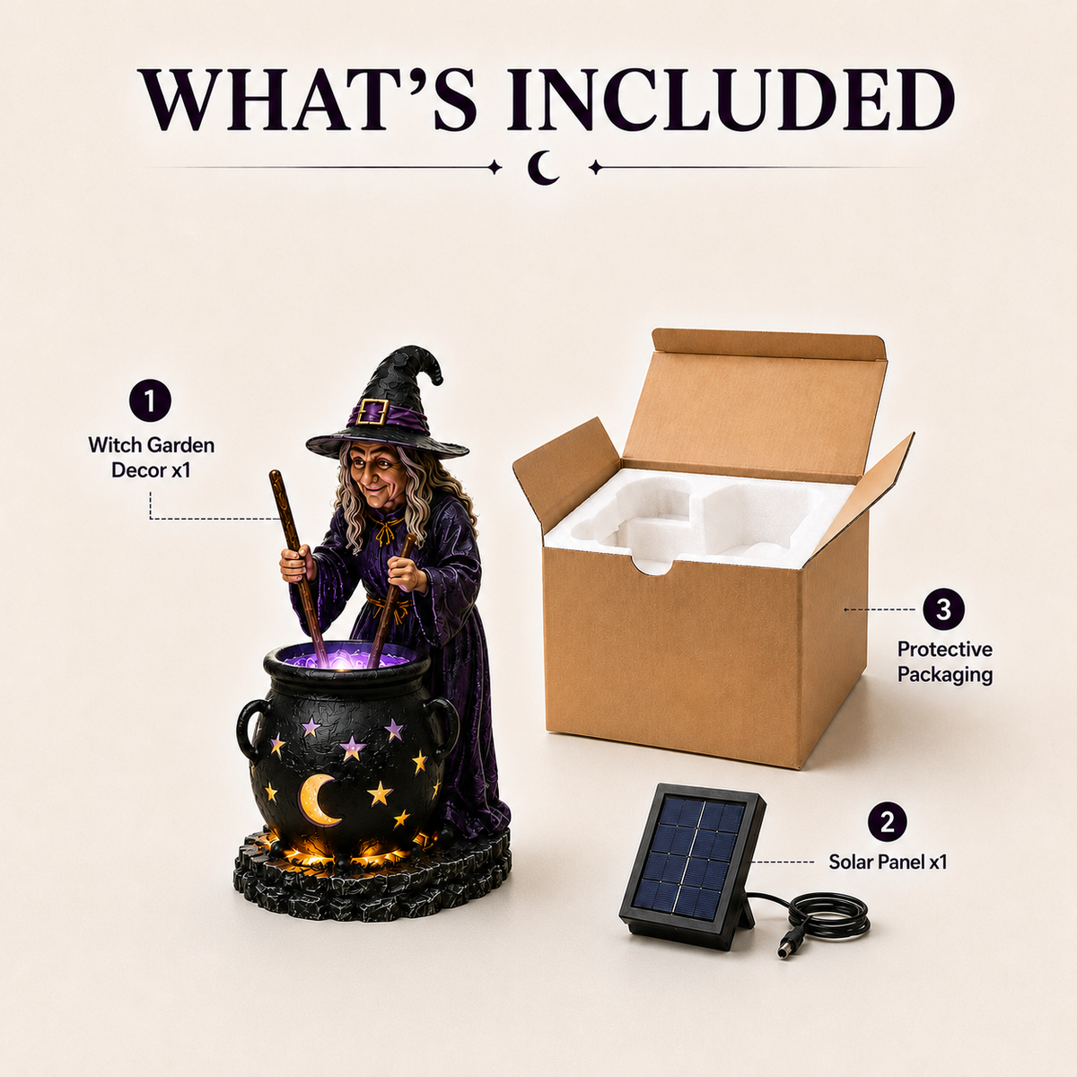 Turbo Cables – Outdoor Magical Cauldron Garden Light