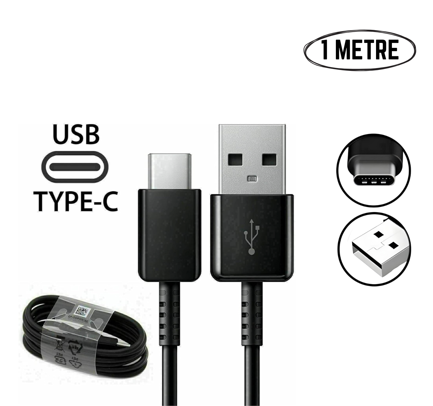 USB C To USB Cable - 1 Metre