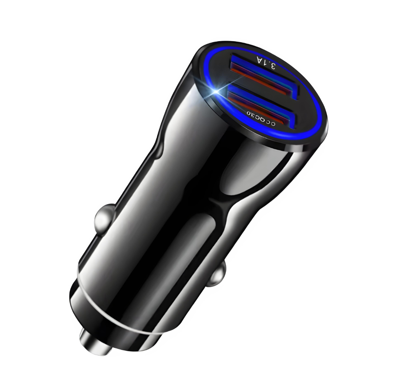 Dual USB Car Charger | 12V Sleek Fit Adapter with 3.1A Fast Charge