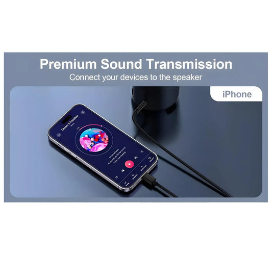 Lightning To 3.5mm Audio Cable - 1 Metre Turbo Cables