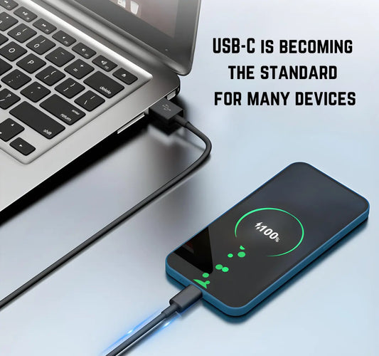 USB C To USB Cable - 1 Metre Turbo Cables