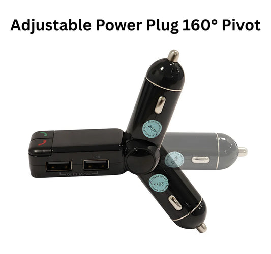 FM Transmitter with Bluetooth and Dual USB Car Charger Turbo Cables