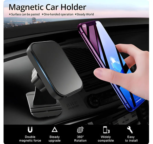 Magnetic Stick-On Car Mount for Dashboards Turbo Cables