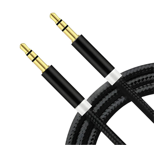 3.5 mm To 3.5mm Audio Cable (Aux) - 1 Metre Turbo Cables