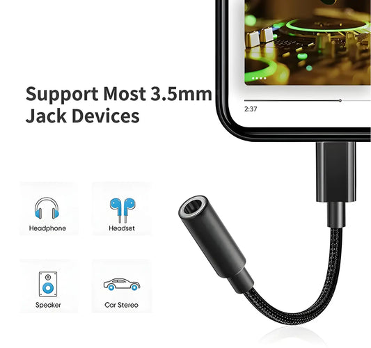 USB C to 3.5 mm Headphone Adaptor Turbo Cables