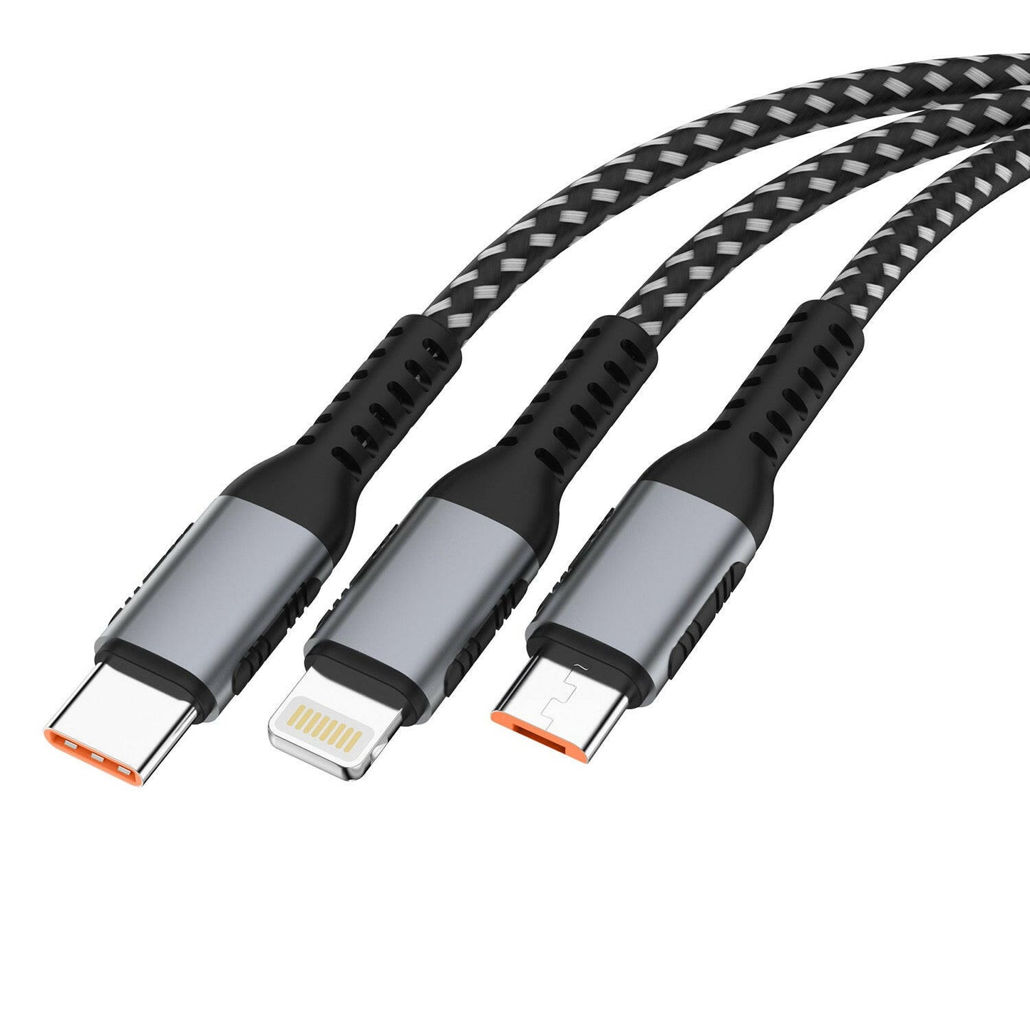 3-IN-1 Multi-Head USB Charging Cable