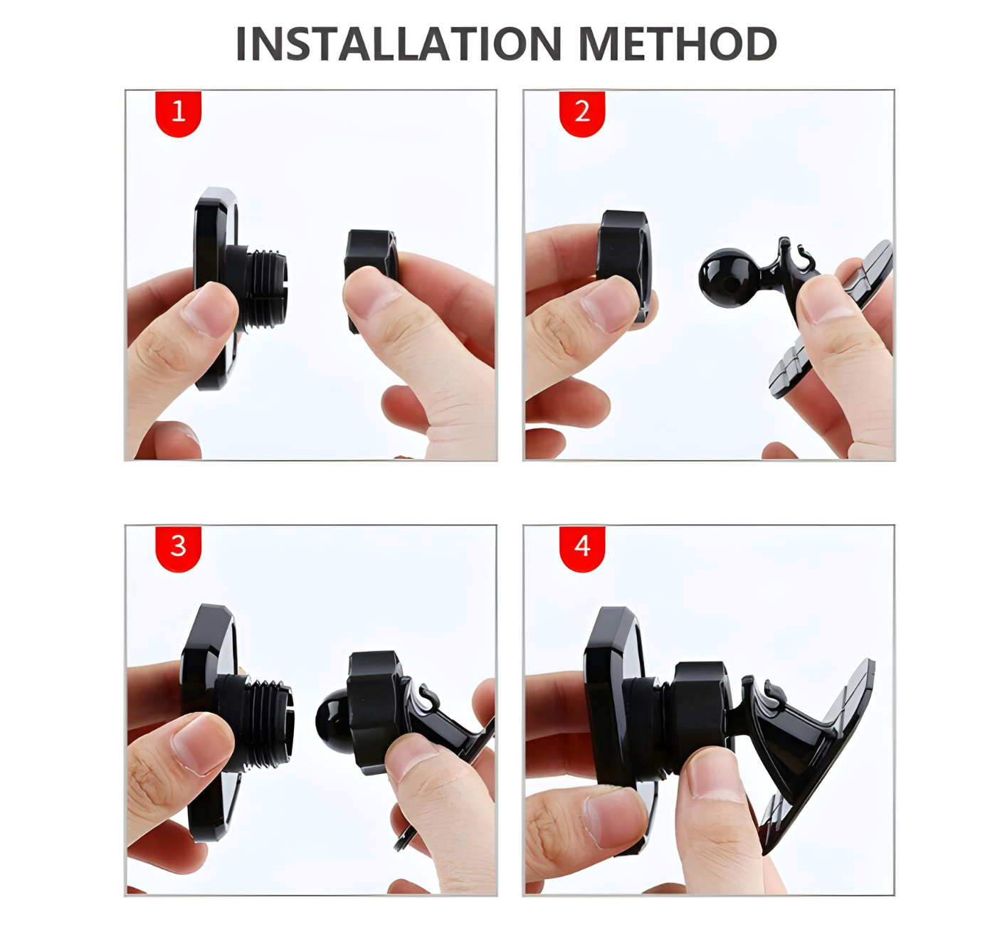 Magnetic Stick-On Car Mount for Dashboards