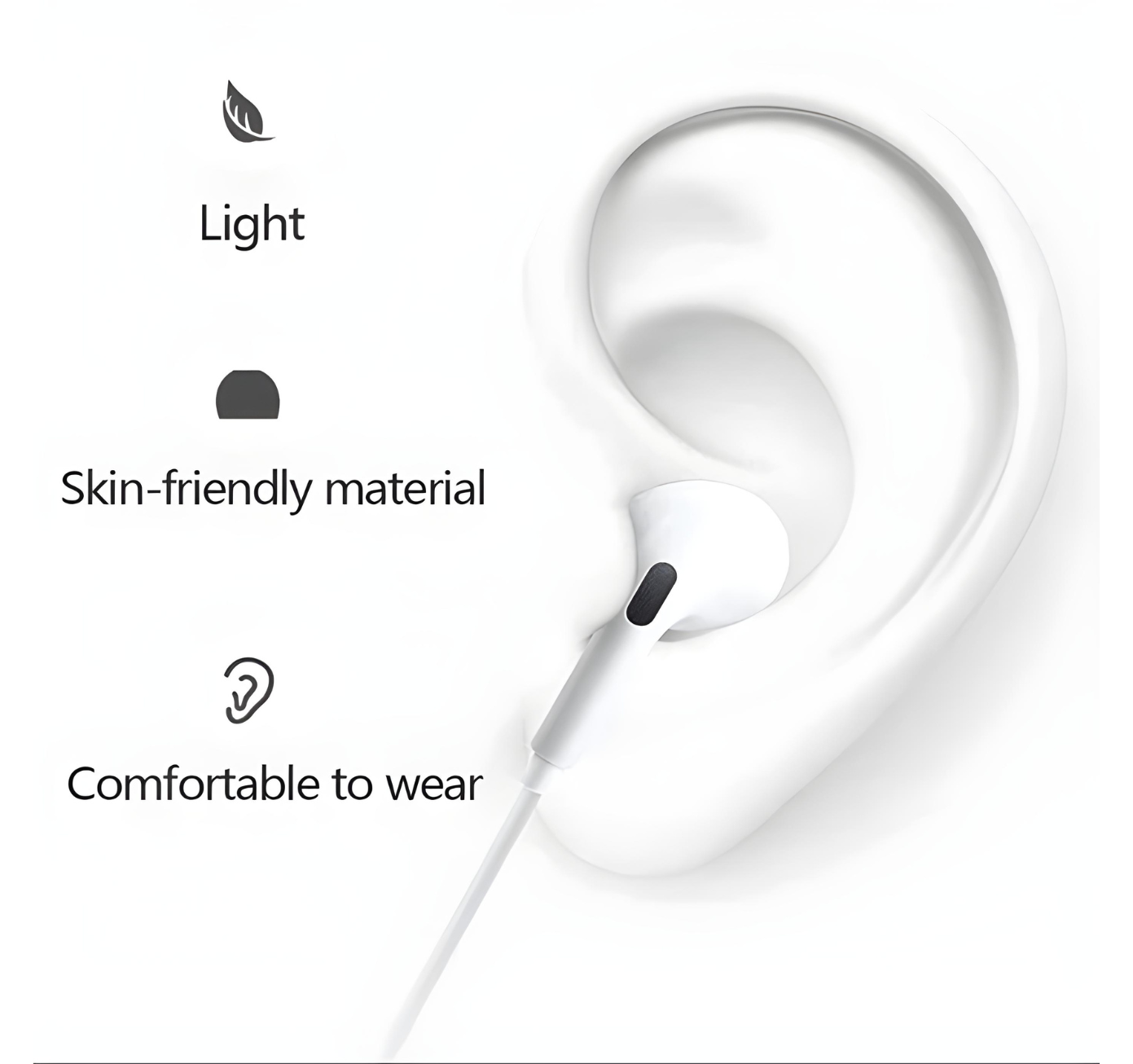Wired EarPods With Mic (3.5MM Headphone Plug)