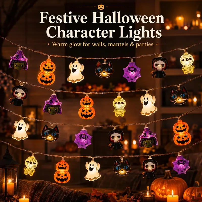 Turbo Cables – Pumpkin LED String Lights