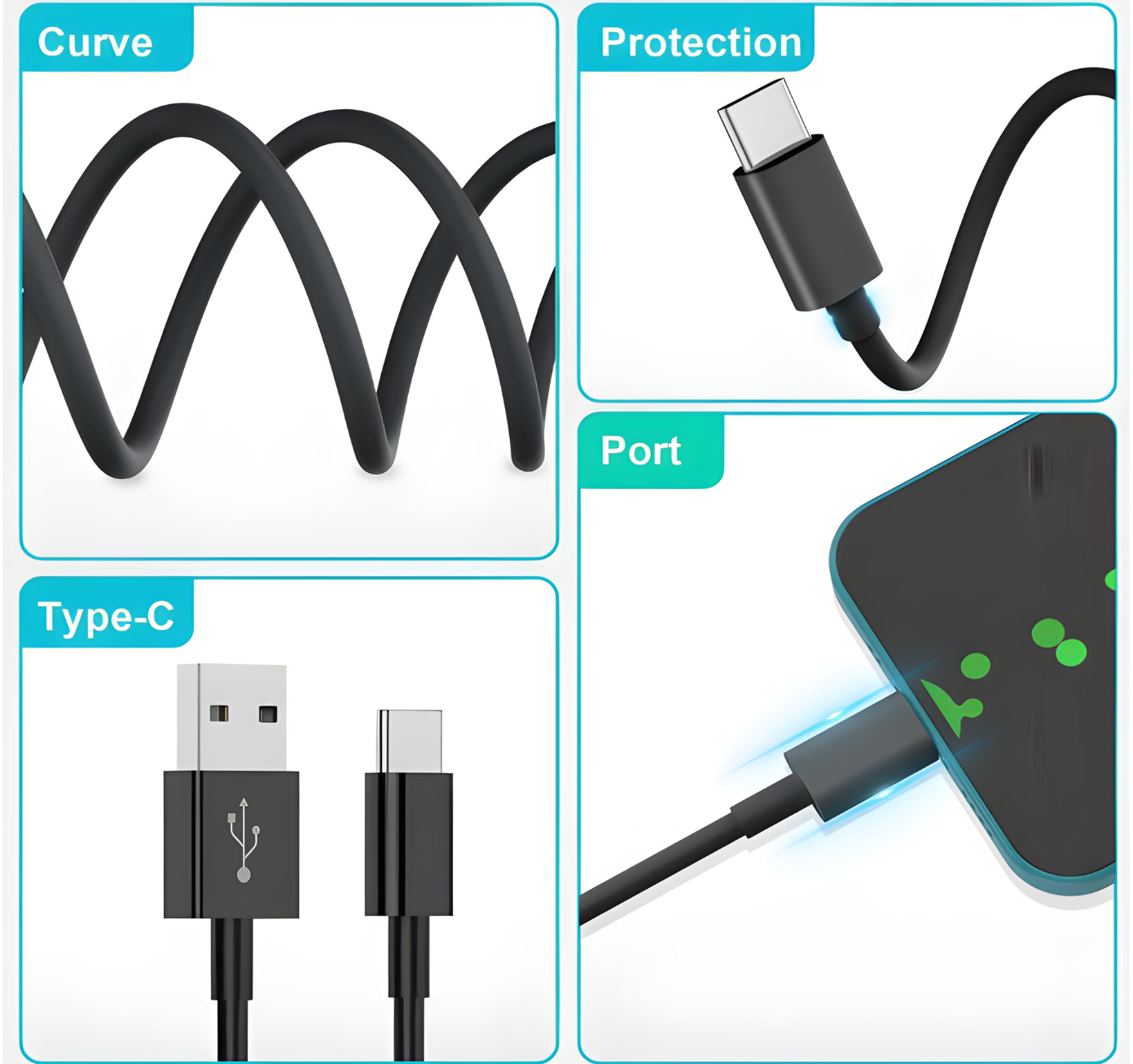 USB C To USB Cable - 1 Metre