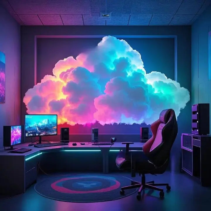 Turbo Cables – Cloud Mood Lamp | App-Controlled RGB LED Light with Customizable Design | 200 cm Relaxing Ambience