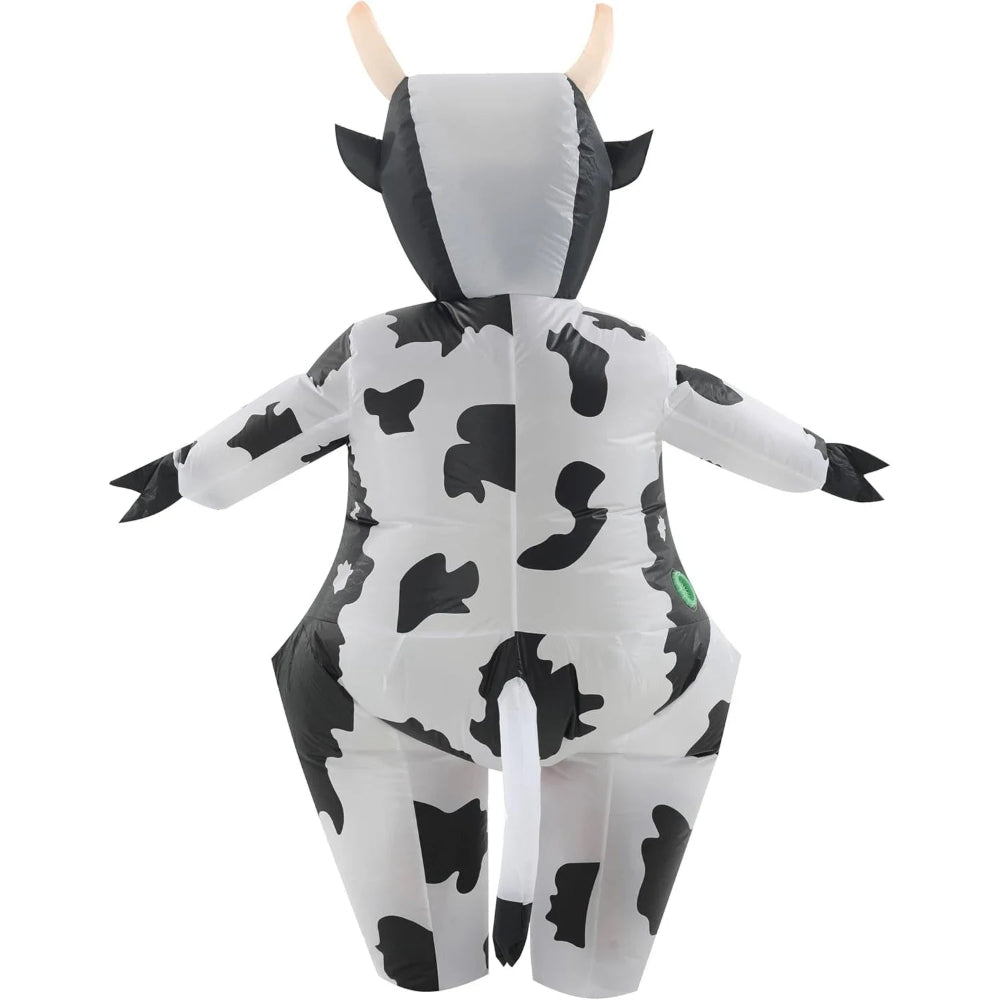 Turbo Cables – Inflatable Cow Costume | Fun Adult Halloween Costume with Eye-Catching Design | Perfect for Parties and Events