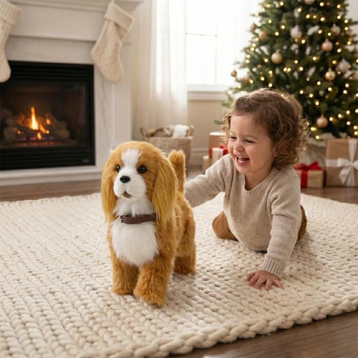Turbo Cables – Puppy Dog Robot | Interactive Smart Robot Dog Toy with Walking, Barking & Touch Response