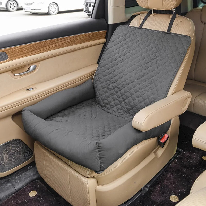 Turbo Cables – Waterproof Dog Car Seat Cover with Anti-Soil Protection | Portable Travel Bed for Small & Medium Dogs