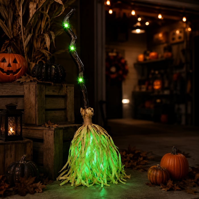 Turbo Cables – Motion Activated Halloween Broom Light
