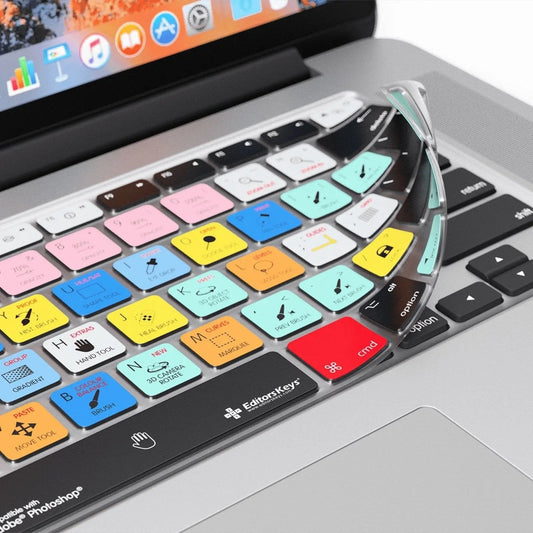 Adobe Photoshop Keyboard Covers for MacBook and iMac Editors Keys