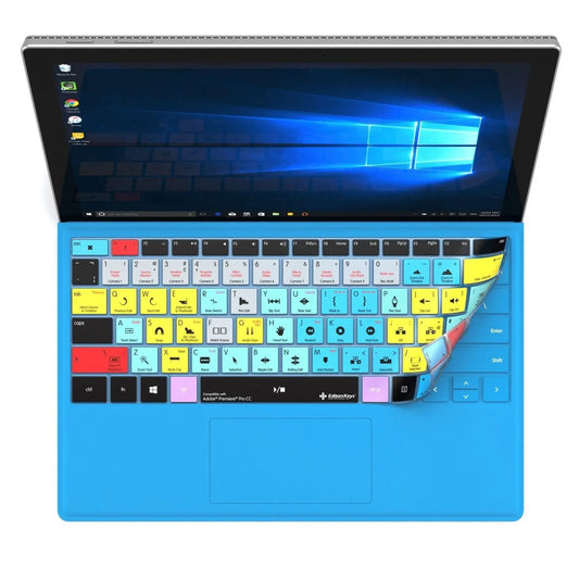 Adobe Premiere Pro Keyboard Covers for Microsoft Surface Line Editors Keys