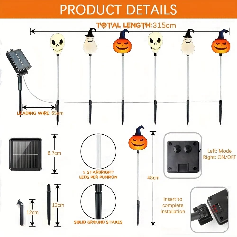 Turbo Cables – Solar Halloween Pathway Light Collection