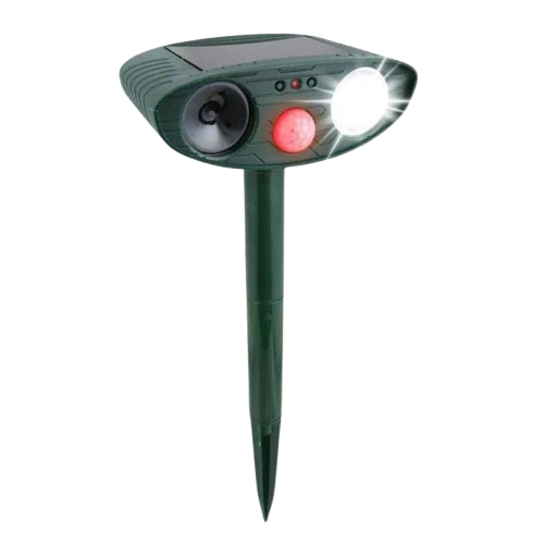 Ultrasonic Solar Deer Repeller – Motion Sensor Animal Deterrent for Garden & Yard Turbo Cables