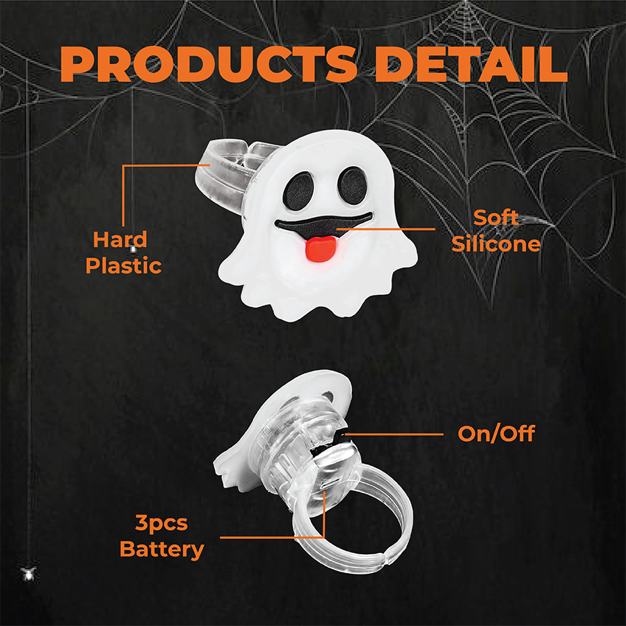Turbo Cables – Halloween Glow Rings Party Pack - 50 Pcs