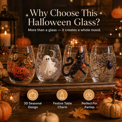 Turbo Cables – Artisan Halloween Drinking Glass