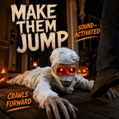 Turbo Cables – Glowing Red Eyes Crawling Horror Mummy