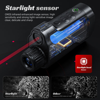 Turbo Cables – 1080P HD Thermal Monocular with 800m Range & 10x Zoom | Nighttime Exploration Tool