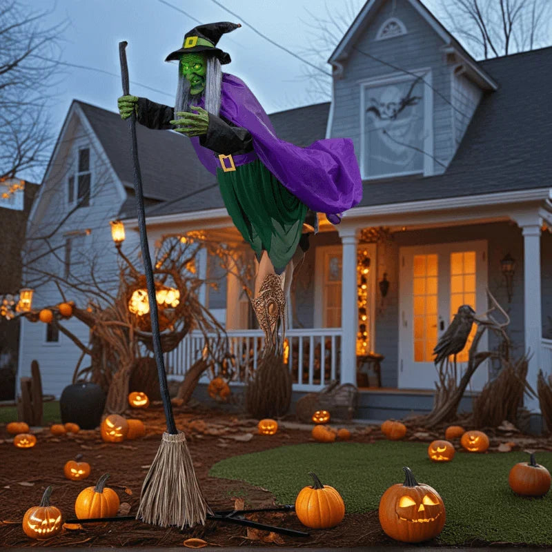 Turbo Cables – Flying Broom Halloween Decor