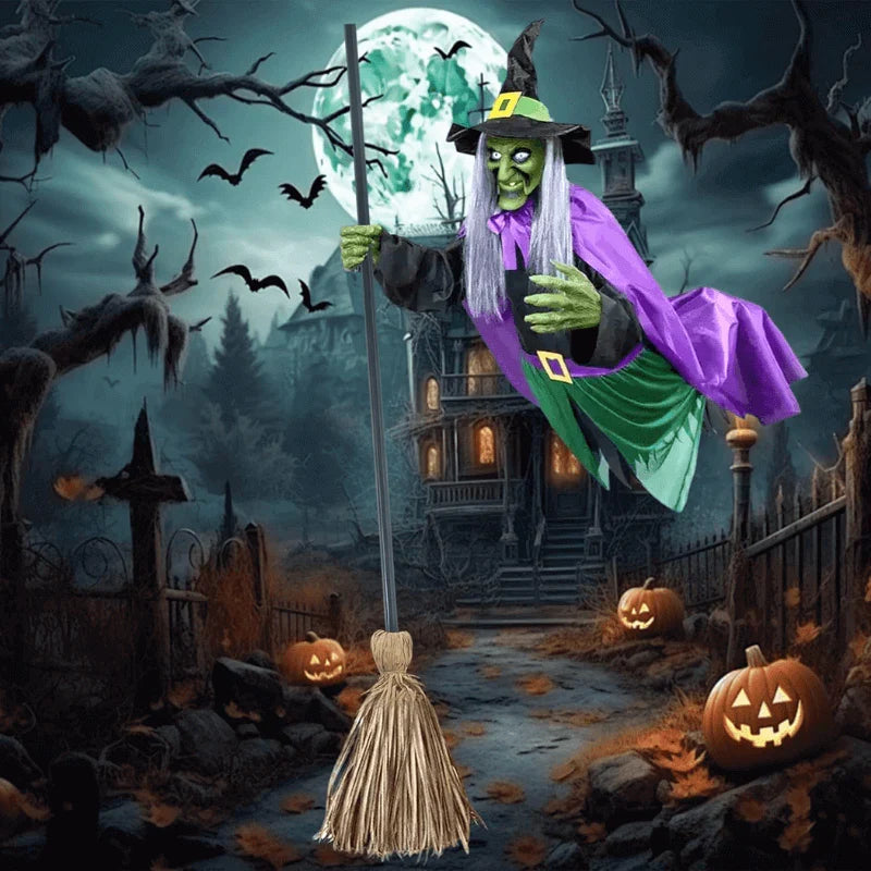 Turbo Cables – Flying Broom Halloween Decor