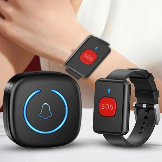 Turbo Wireless Elderly Call Button Pager Watch