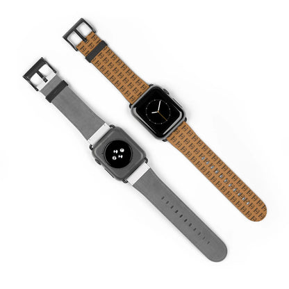 Stylish Apple Watch Band - Trendy Brown Design Printify