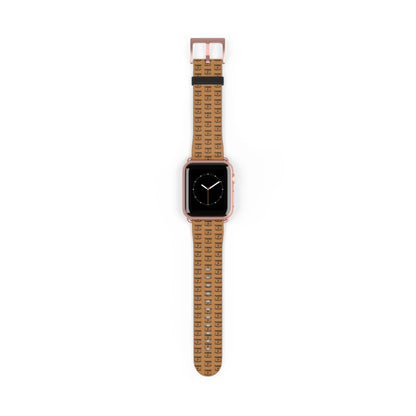Stylish Apple Watch Band - Trendy Brown Design Printify