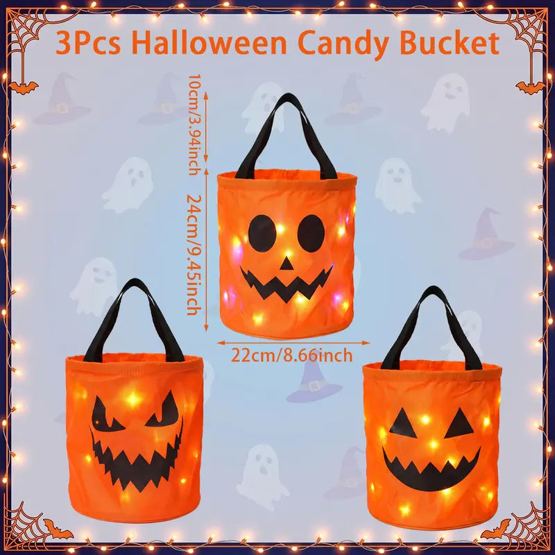 Turbo Cables – LED Halloween Candy Bucket Set
