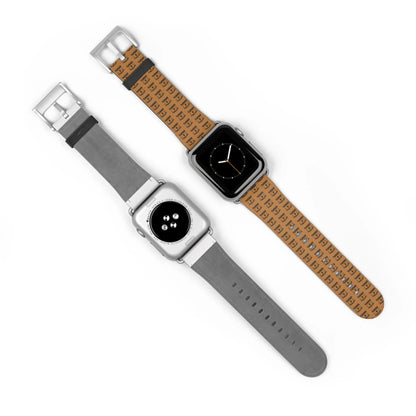 Stylish Apple Watch Band - Trendy Brown Design Printify