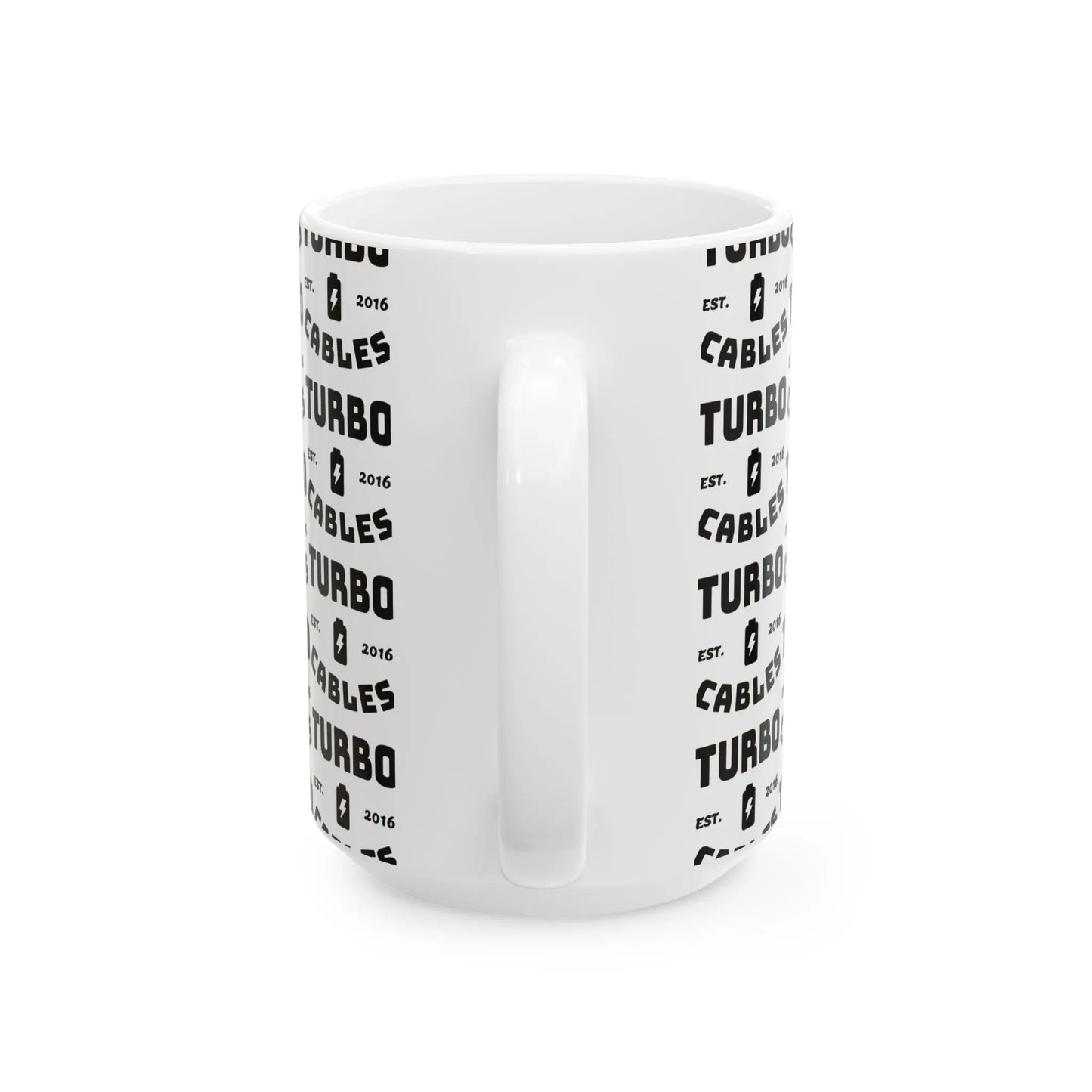 Turbo Cables Branded Ceramic Mug (11oz, 15oz) Printify