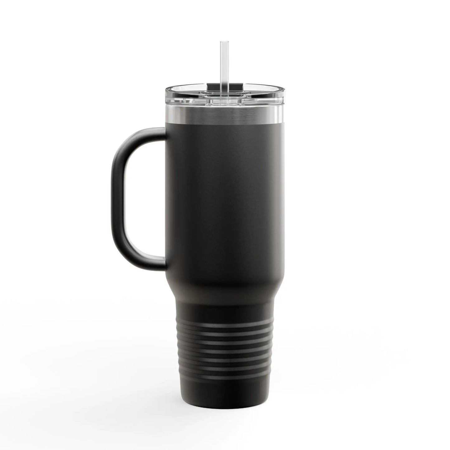 40oz Insulated Travel Mug — Stainless Lid & Straw Printify