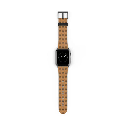 Stylish Apple Watch Band - Trendy Brown Design Printify