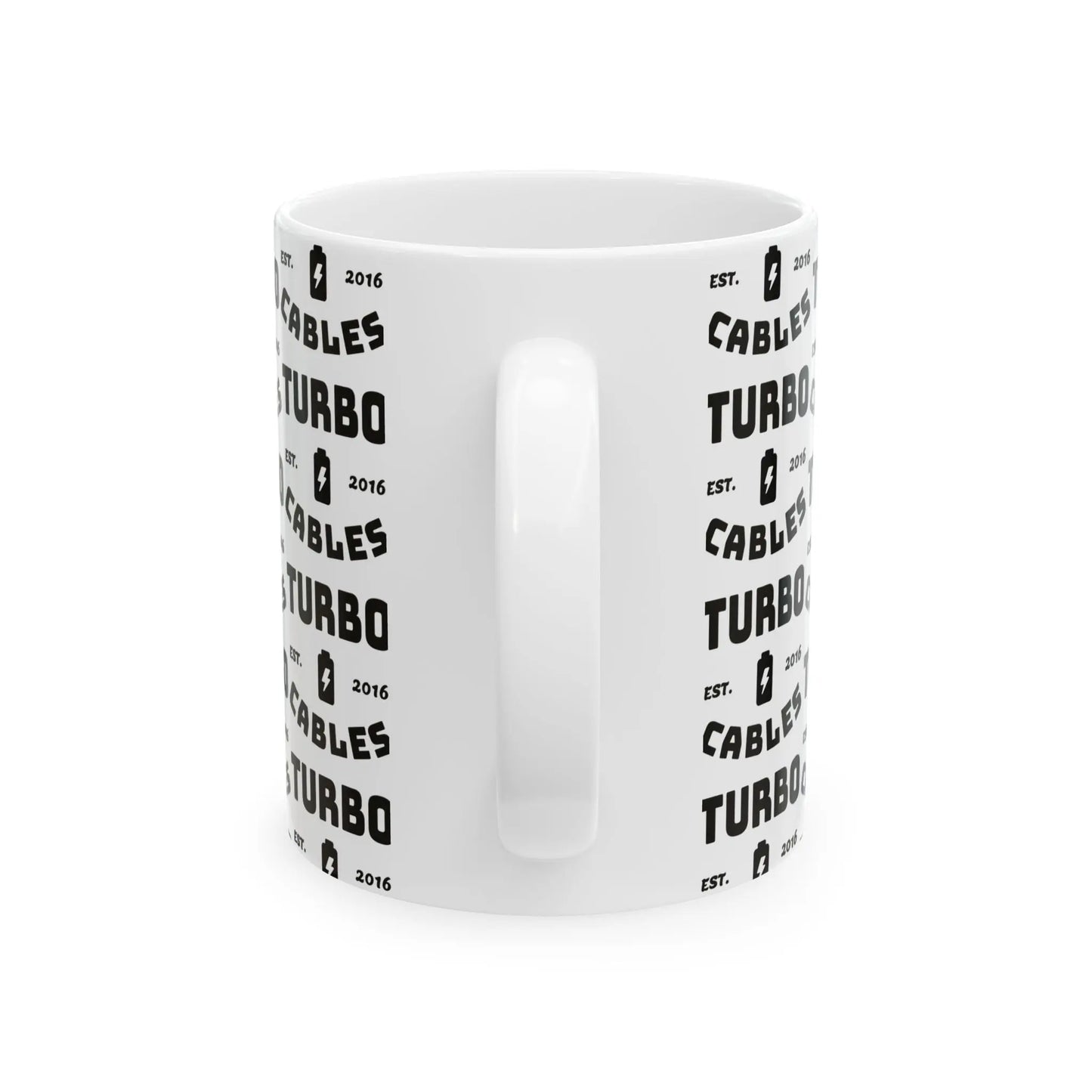Turbo Cables Branded Ceramic Mug (11oz, 15oz) Printify