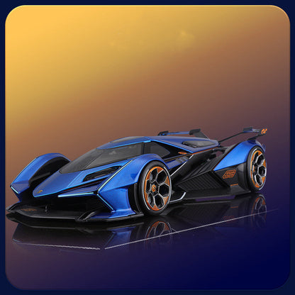 Turbo Cables – Lamborghini V12 Vision Gran Turismo Diecast Model Car 1:18 Scale with Alloy Construction | High-Detail Collector's Item for Car Enthusiasts