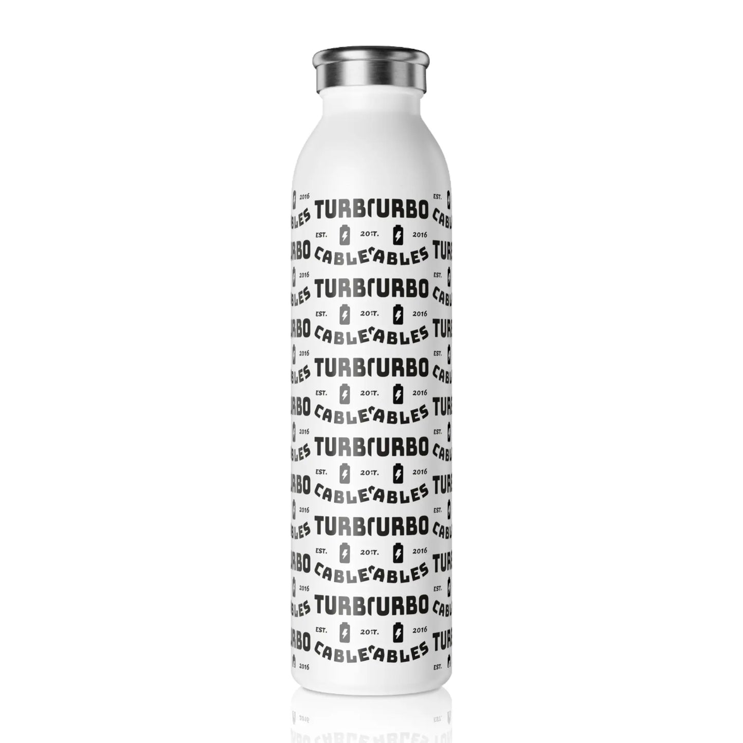 Slim Stainless Steel Water Bottle Printify