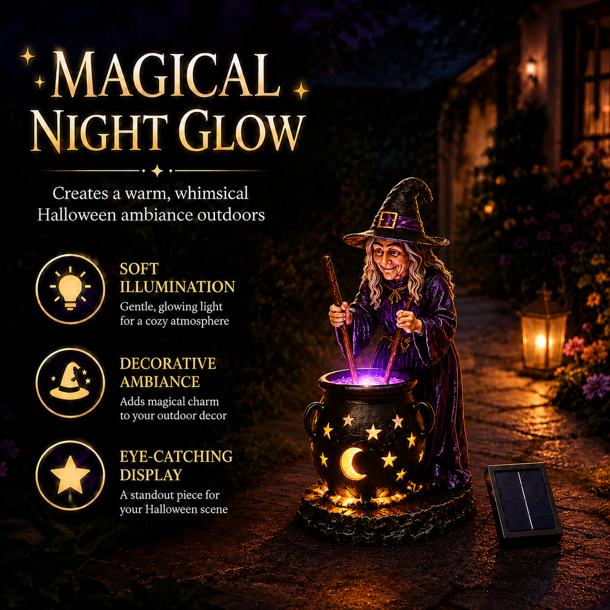 Turbo Cables – Outdoor Magical Cauldron Garden Light