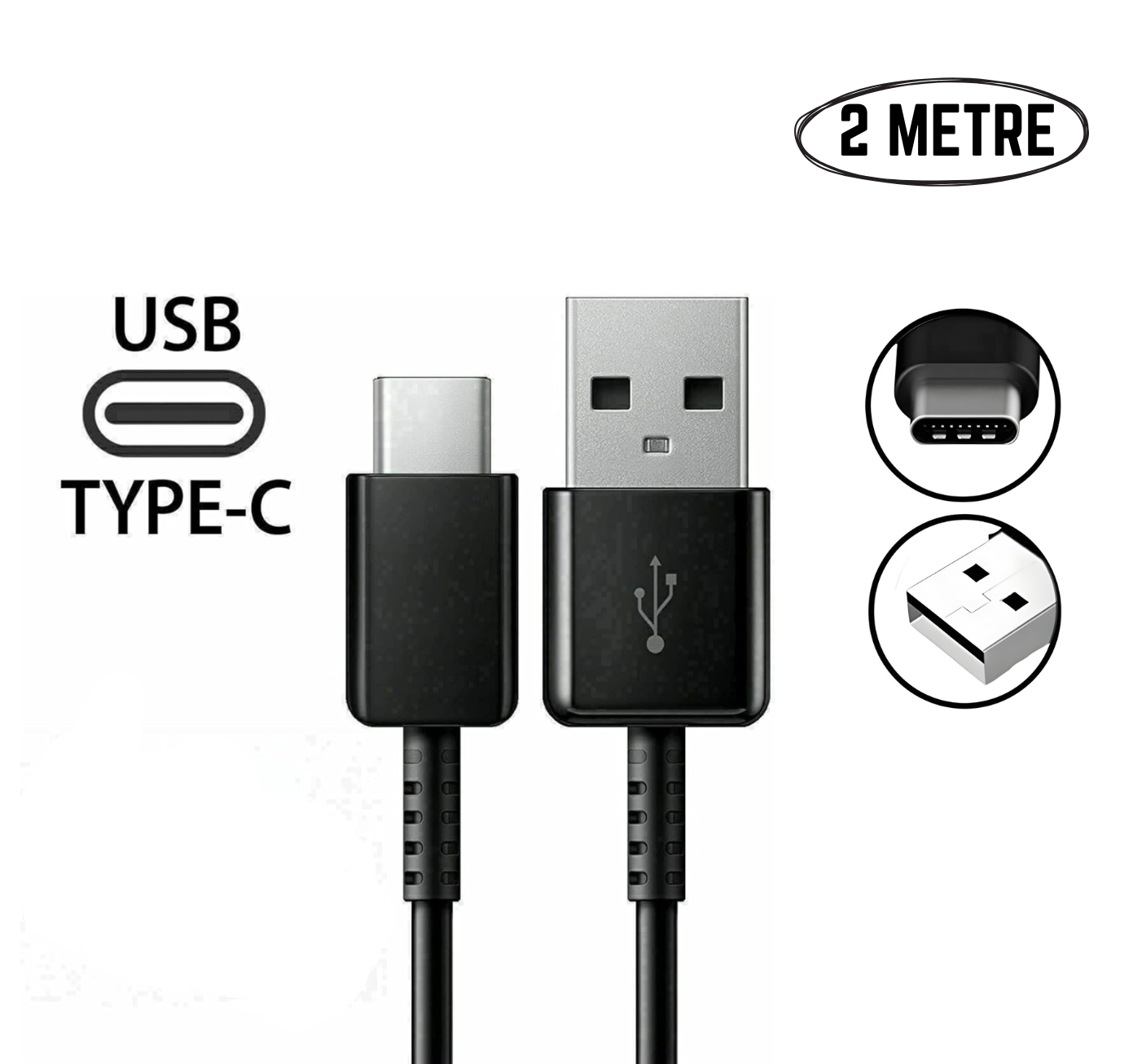 USB C To USB Cable - 2 Metre